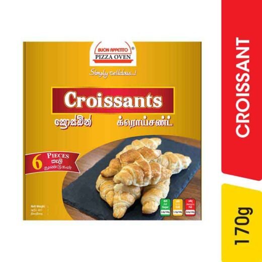 Pizza Oven Plain Croissant, 6 pcs