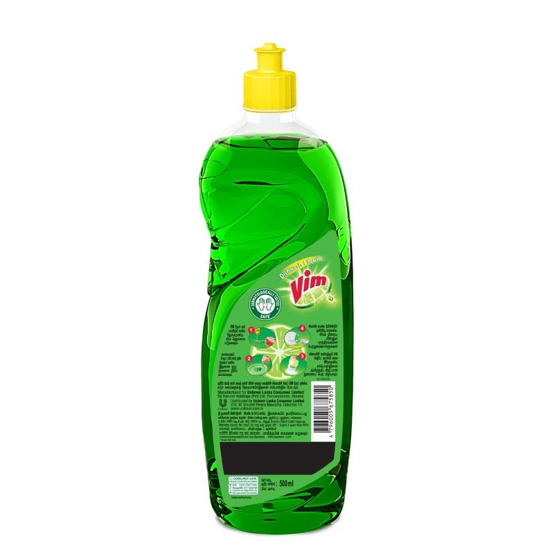 Vim Lime Fresh Dishwash Liquid - Image 2