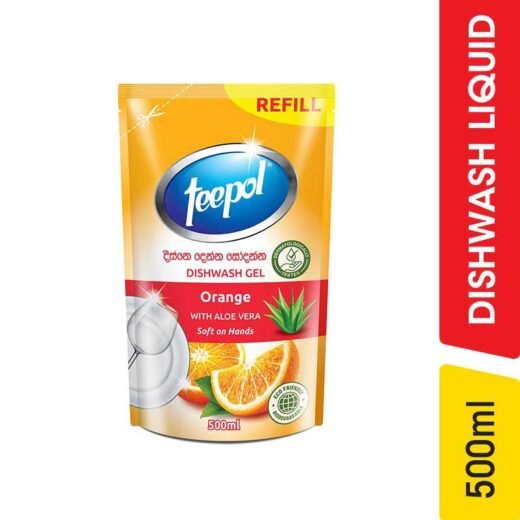 Teepol Dish Wash Orange, Refill Pack