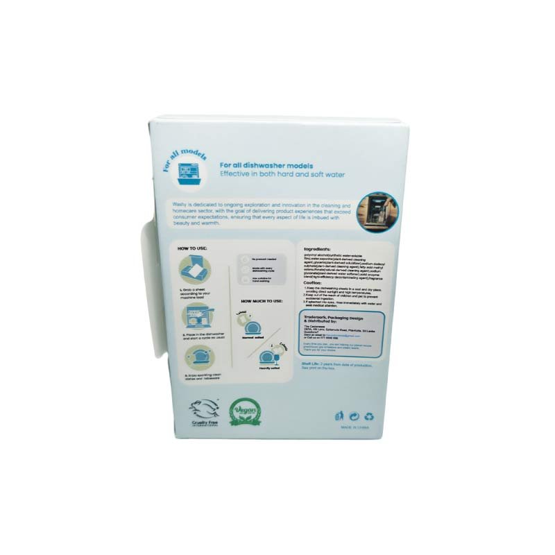 Washy Dish Washer Detergent Sheet - Image 2