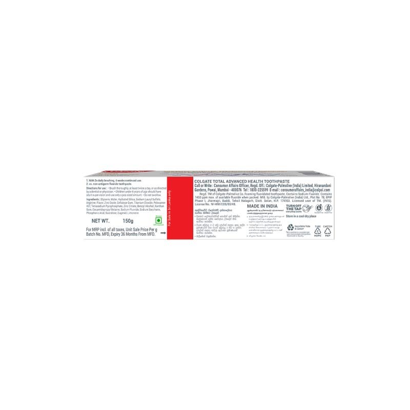 Colgate Total Active Prevention ToothPaste - Image 2