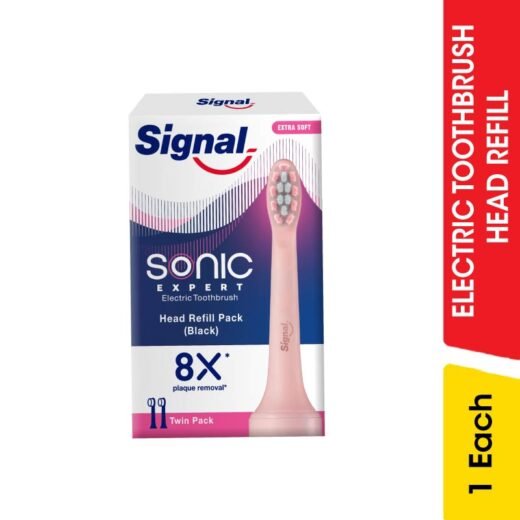 Signal Sonic Expert Electric Toothbrush Head Refill Pack Pink