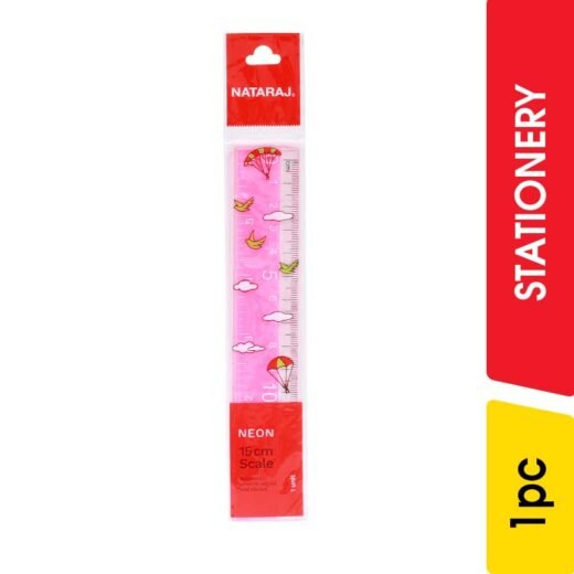 Nataraj Flourescent Scales 15cm